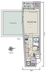 BeverlyHomes大泉学園2 1Kの間取図画像