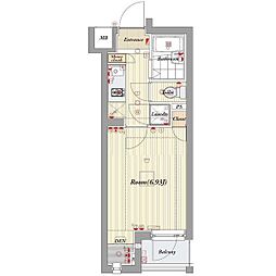 ビバリーホームズ中延2 1Kの間取図画像