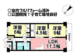 ライオンズマンション八事ガーデン参番館 3LDKの間取図画像
