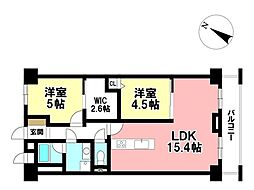 ニューコーポ千種橋 2LDKの間取図画像