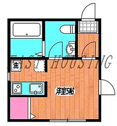 都営新宿線 曙橋駅 徒歩5分の賃貸マンション 5階1Kの間取り