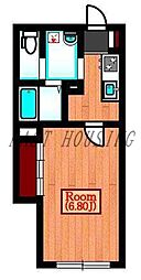 東京メトロ副都心線 北参道駅 徒歩2分の賃貸アパート 1階1Kの間取り