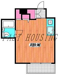 サイプレス北新宿 ワンルームの間取図画像