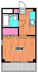 セイユーコーポ 1Kの間取図画像