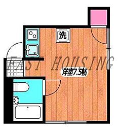 ノヴェルズ信濃町 ワンルームの間取図画像