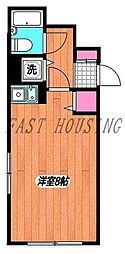 メインステージ新宿 ワンルームの間取図画像