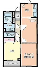 ルーチェ・デル・ソーレ 1LDKの間取図画像