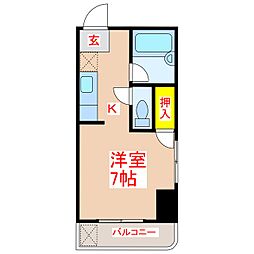 エース平之町 ワンルームの間取図画像
