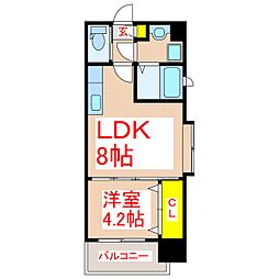 Ｔｏｓｃａｎａ 7階1LDKの間取り