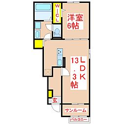 間取図画像 1LDK