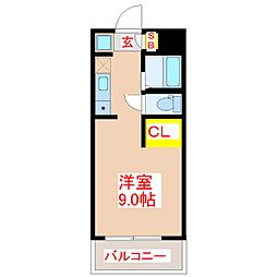 アーバンライフ東邦1 ワンルームの間取図画像