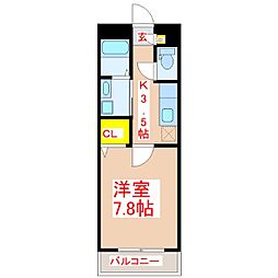 間取図画像 1K