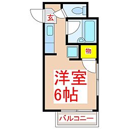 エース平之町 ワンルームの間取図画像