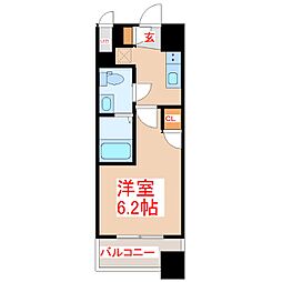 鹿児島市照国町マンション 1Kの間取図画像