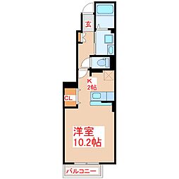 天祐YOSHINO ワンルームの間取図画像
