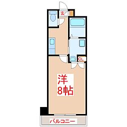 ステージルビーグラス 1Kの間取図画像