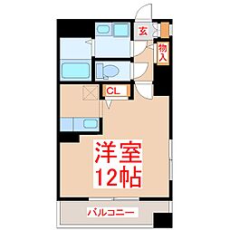 コンフォートNAN-A ワンルームの間取図画像