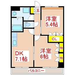 間取図画像 2DK