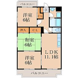 EMERAUDE・22 3LDKの間取図画像