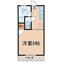 コーポたけし  ｜ 鹿児島県鹿屋市笠之原町7326番地7（賃貸アパート1K・2階・25.27㎡） その2