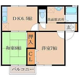 間取図画像 2DK