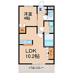間取図画像 1LDK