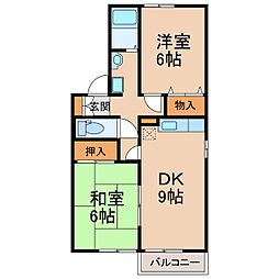 間取図画像 2DK
