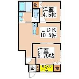 パルル旭原　A棟 1階