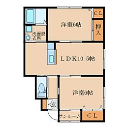 ボヌール川西　Ｂ棟 1階