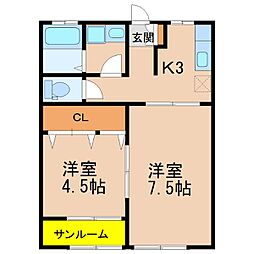 サンタルチア A棟 1階/-