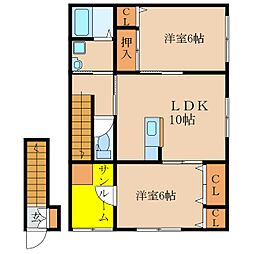 ボヌール下祓川　Ｂ棟 2階