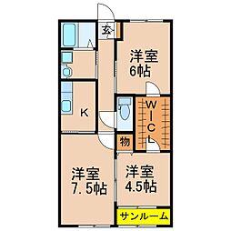 クレパス A棟 1階