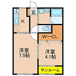 ステラタウン B棟 1階/-