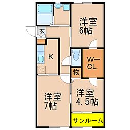 フェリーチェ C棟 1階/-