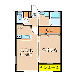 Ｗｉｎ−Ｗｉｎ札元　Ａ棟 2階