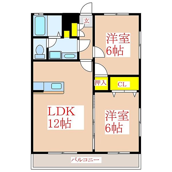 パストラール　I ｜鹿児島県霧島市隼人町東郷1丁目(賃貸マンション2LDK・3階・56.90㎡)の写真 その2