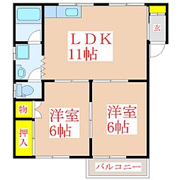 間取図画像 2LDK