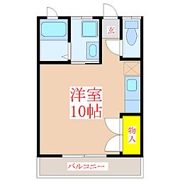 ショーハウス ワンルームの間取図画像
