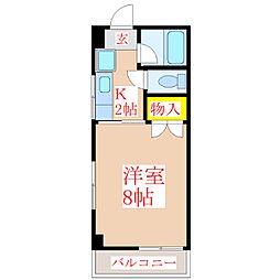 坂本マンション 1Kの間取図画像