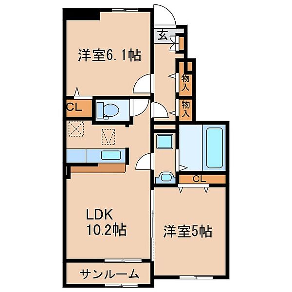 同じ建物の物件間取り写真 - ID:246005387316