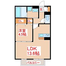 クレシアコート　Ａ棟 1階