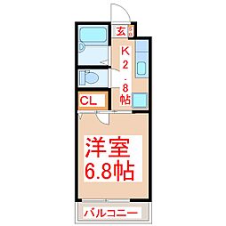 間取図画像 1K