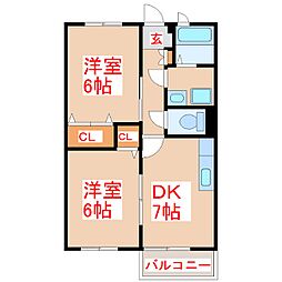 ファミール竹内　Ｂ 2階