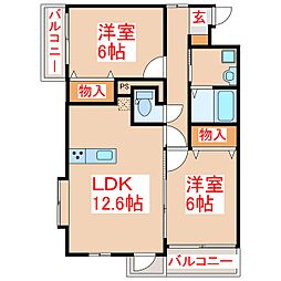 間取図画像 2LDK
