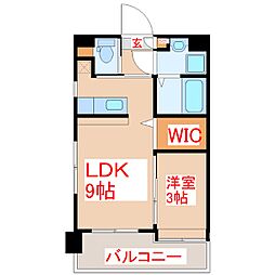 PenguinVillage 1LDKの間取図画像
