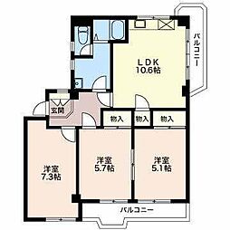 間取図画像 3LDK