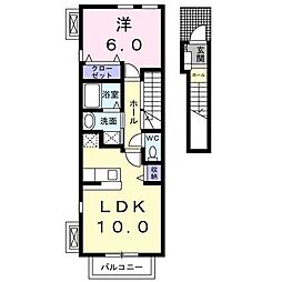 ヴィラ・ユーフォリア 1LDKの間取図画像