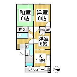 グランフォーレT・T・K 3Kの間取図画像