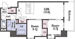 スプランディッド弁天町DUE 9階