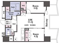 間取図画像 2LDK